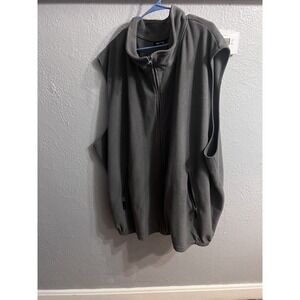 King Size Men's Gray Fleece  Vest Size 6XL Tall